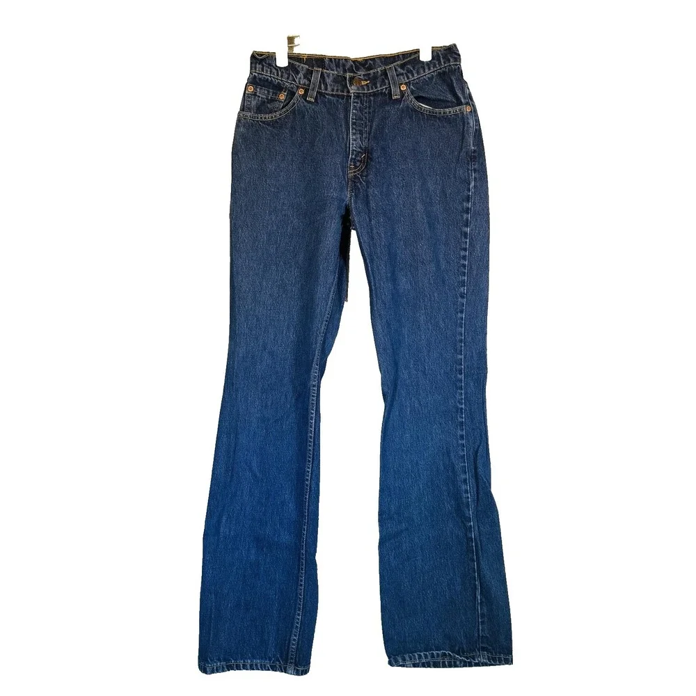 Vintage Levis 517 Jeans Teens 30x33 Blue Denim Regular Fit Bootcut USA Red Tab